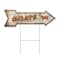 Signmission Goats Arrow Yard Sign Funny Home Decor 36in Wide C-ARROW12-DS-999843 - alternate 1